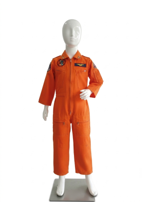 Baju Profesi Pilot Anak Jenis Wearpack Jumpsuit Orange