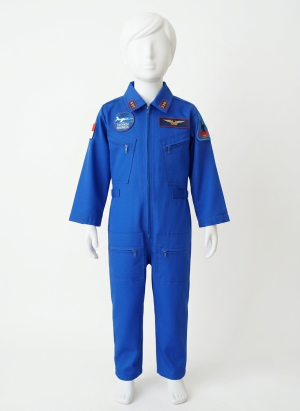 Baju Jumpsuit Wearpack Pilot Anak Laki-Laki Perempuan Karakter Penerbang Biru
